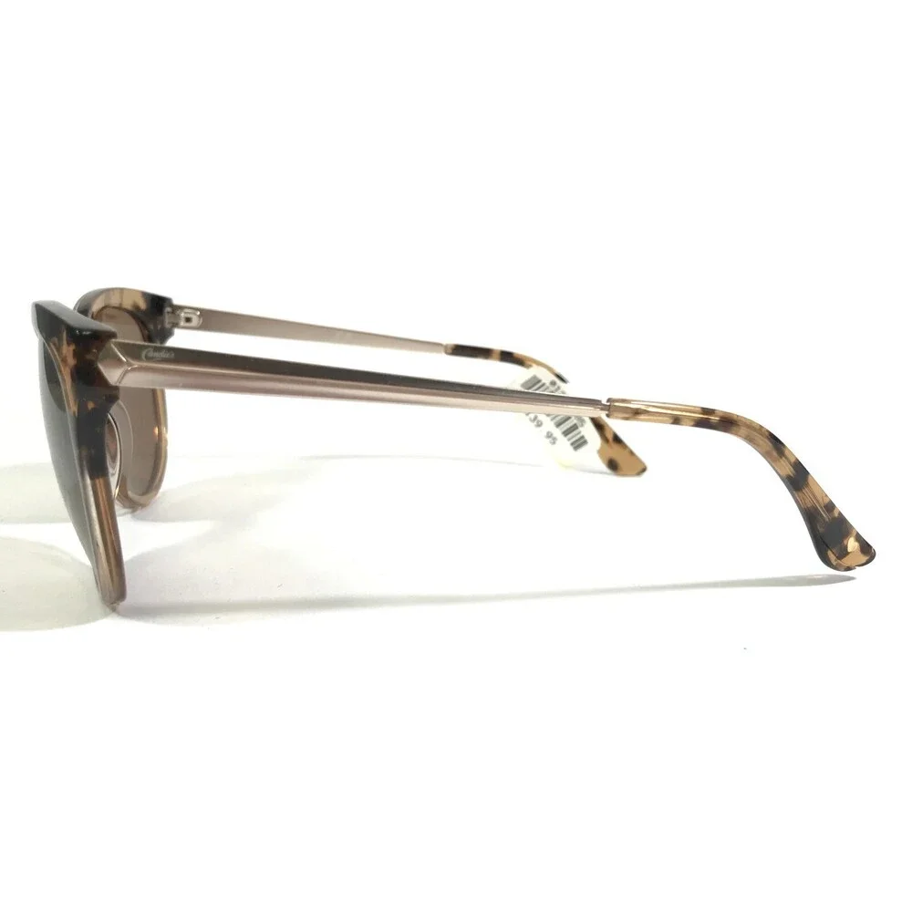 Candies Sunglasses CA1031 47E Gray Tortoise Round Cat Eye Frames w/ Brown Lenses